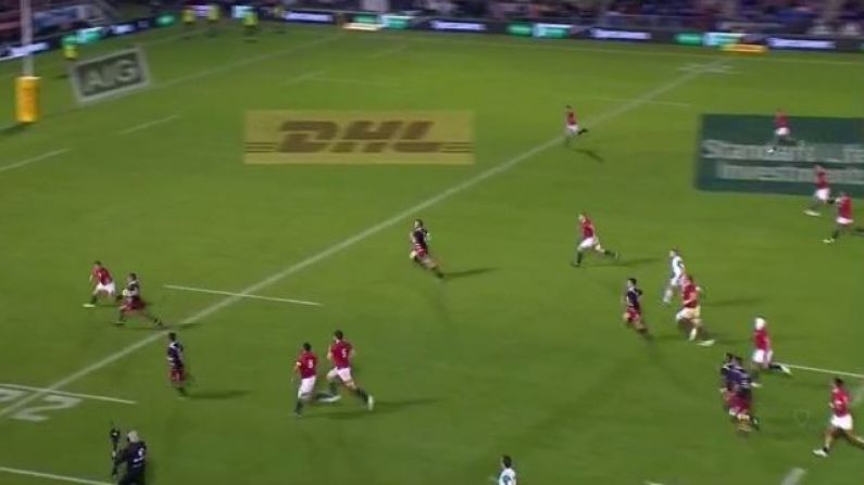 Watch: Toby Faletau's Incredible Try-Saving Tackle For Lions Vs NZ Barbarians