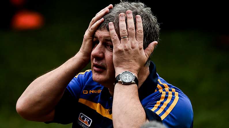 9 July 2017; An emotional Kevin McStay, manager of Roscommon, after victory over Galway at the end of  the Connacht GAA Football Senior Championship Final match between Galway and Roscommon at Pearse Stadium in Salthill, Galway. Photo by David Maher/Sportsfile