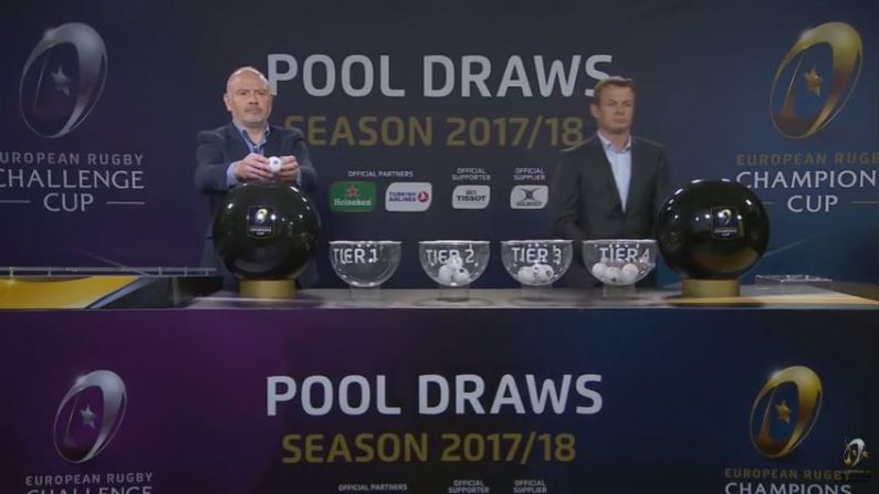 The Draw For The 2017/18 Champions Cup Has Been Made