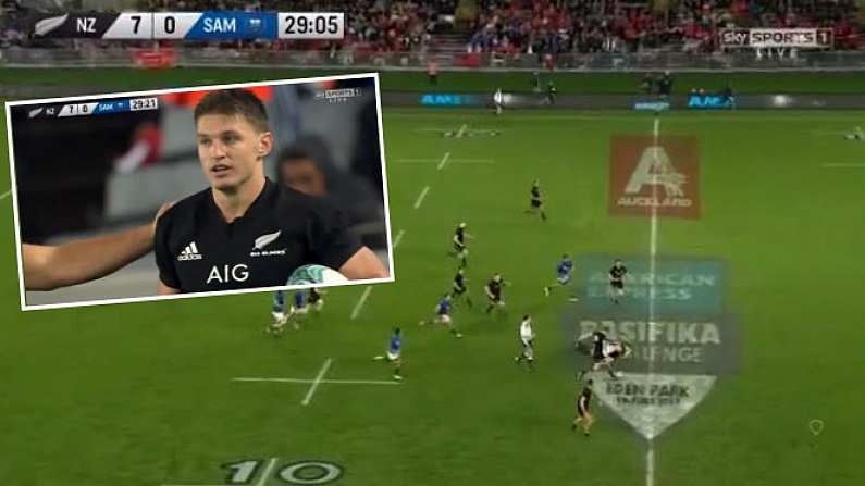 Beauden Barrett Brilliantly Finishes Thrilling Moment Of All Blacks Counter-Attacking Genius