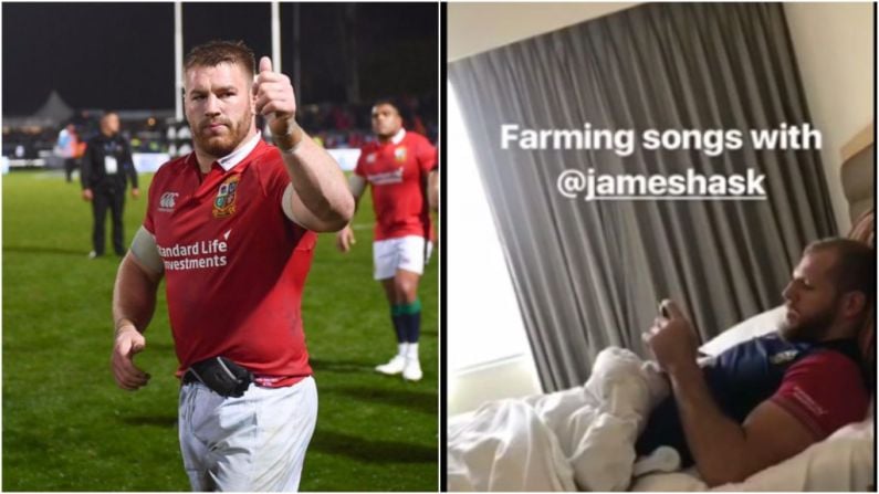 Watch: Sean O'Brien Teaches James Haskell Irish Farming Songs