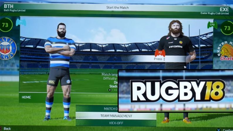 Watch: First Gameplay Footage Of Rugby 18 Is Exactly What We Expected