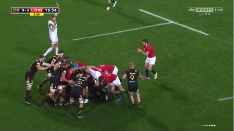 Watch: Jared Payne Joins Scrum, Lions Win Penalty
