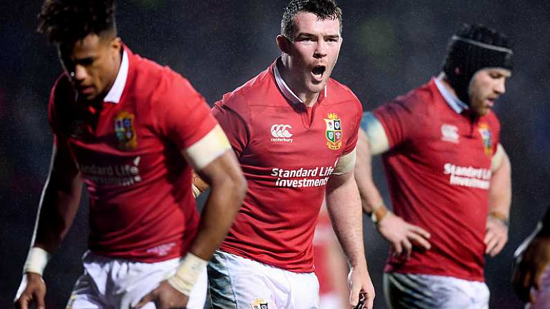 17 June 2017; Peter O'Mahony of the British & Irish Lions during the match between the Maori All Blacks and the British & Irish Lions at Rotorua International Stadium in Rotorua, New Zealand. Photo by Stephen McCarthy/Sportsfile