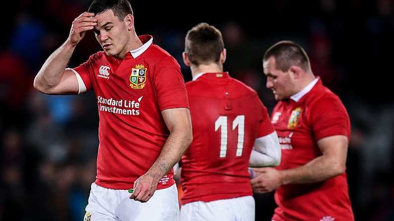 24 June 2017; Jonathan Sexton of the British & Irish Lions following the First Test match between New Zealand All Blacks and the British & Irish Lions at Eden Park in Auckland, New Zealand. Photo by Stephen McCarthy/Sportsfile