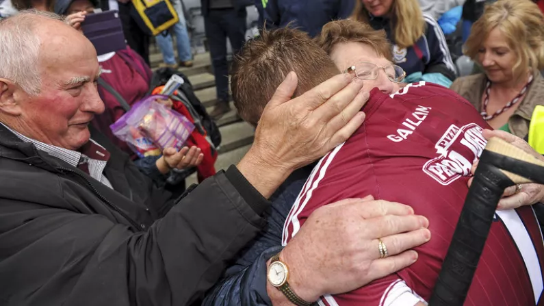 Pictures: Joe Canning Celebrates With Parents After Thrilling All-Ireland Semi Victory