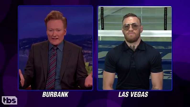 Conor McGregor Makes Bold Prediction For Mayweather Fight On Conan O'Brien Show