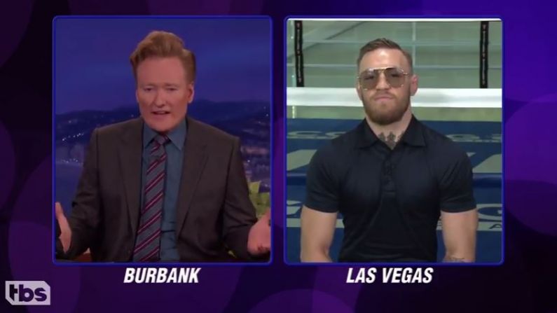 Conor McGregor Makes Bold Prediction For Mayweather Fight On Conan O'Brien Show