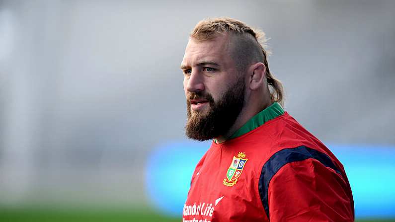 12 June 2017; Joe Marler during the British and Irish Lions captain's run at the Forsyth Barr Stadium in Dunedin, New Zealand. Photo by Stephen McCarthy/Sportsfile