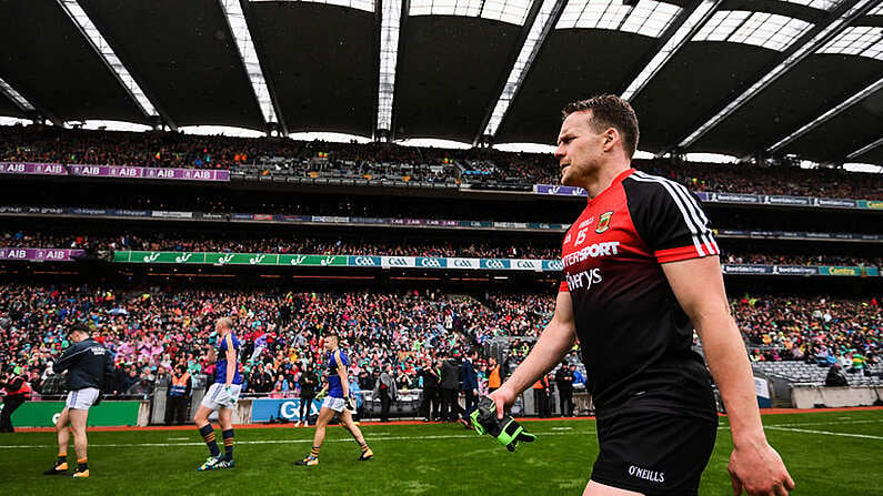 20 August 2017; Andy Moran of Mayo during the GAA Football All-Ireland Senior Championship Semi-Final match between Kerry and Mayo at Croke Park in Dublin. Photo by Stephen McCarthy/Sportsfile