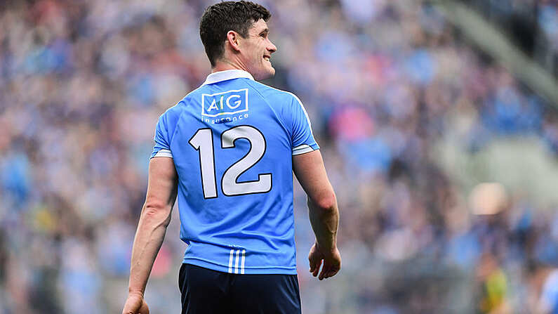 9 April 2017; Diarmuid Connolly of Dublin during the Allianz Football League Division 1 Final between Dublin and Kerry at Croke Park in Dublin. Photo by Ramsey Cardy/Sportsfile