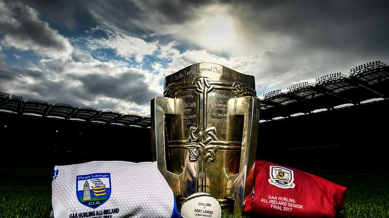 31 August 2017; The Liam MacCarthy Cup ahead of the GAA Hurling All-Ireland Senior Championship Final between Galway and Waterford at Croke Park in Dublin. Photo by Sam Barnes/Sportsfile