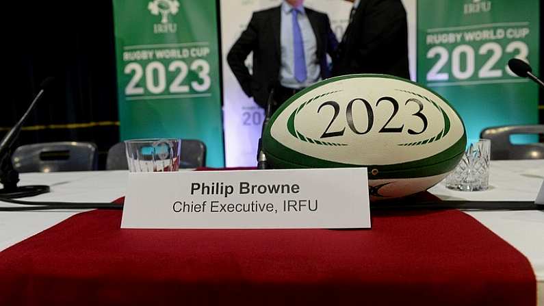 5 December 2014; General view during the announcement of  the Irish Rugby Football Union, Irish Government and the Northern Ireland Executive's  intention to submit a bid to host the 2023 Rugby World Cup in Ireland. Royal School, College Hill, Armagh. Picture credit: Oliver McVeigh / SPORTSFILE