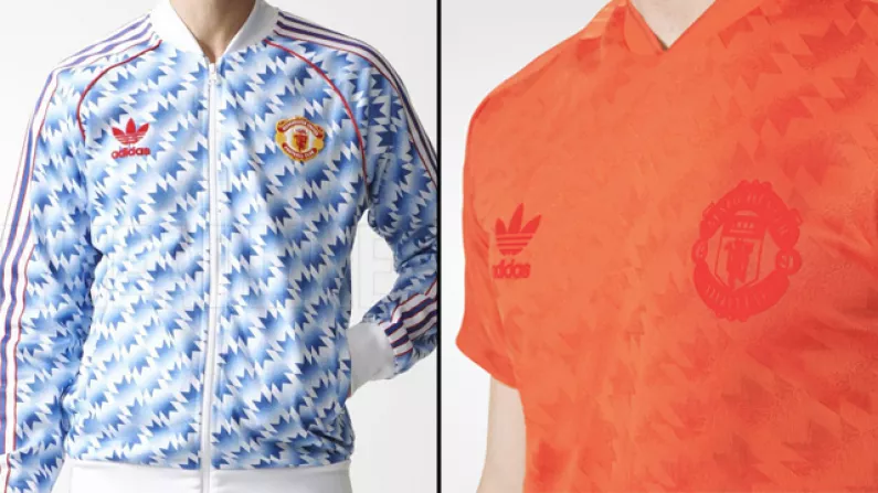 Man Utd and Adidas release 90's retro inspired clothing collection