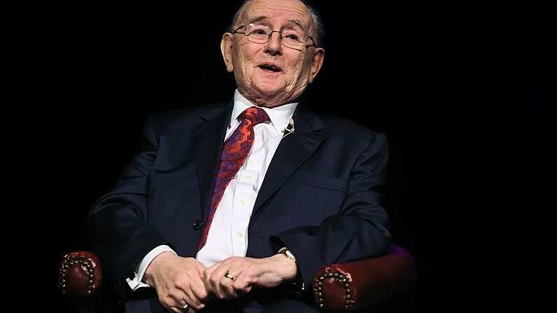 21 January 2016. Jimmy Magee on stage at Jimmy Magee's 'Around the World in 80 Years'. Ramor Theatre, Virginia, Co. Cavan. Picture credit: Ray McManus / SPORTSFILE