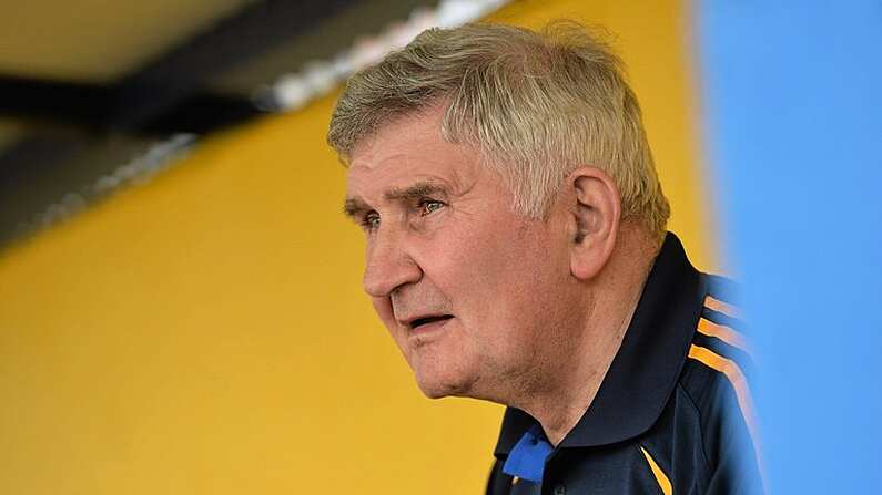 6 July 2013; Clare manager Mick O'Dwyer. GAA Football All-Ireland Senior Championship, Round 2, Clare v Laois, Cusack Park, Ennis, Co. Clare. Picture credit: Diarmuid Greene / SPORTSFILE