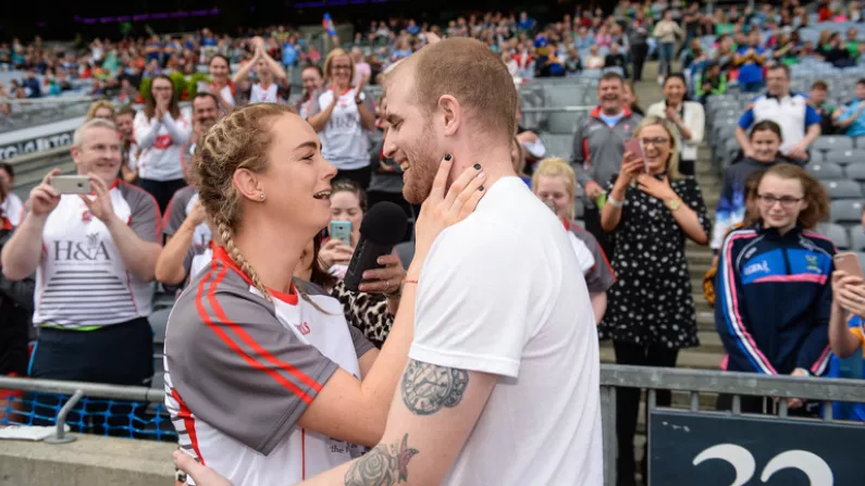 Watch: Derry Player Gets Engaged On The Pitch Minutes After All-Ireland Final