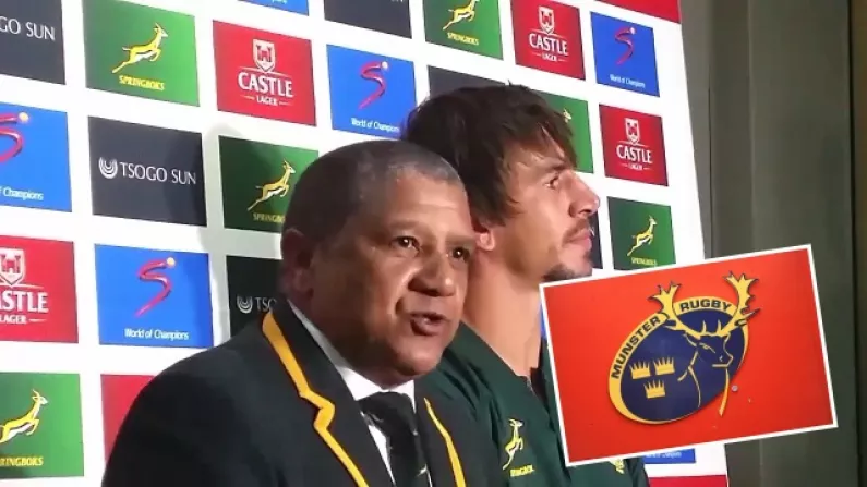 South Africa Coached Seriously Pissed Off When Asked About Munster Link