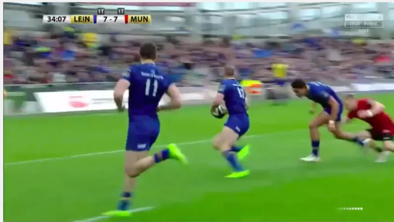 Watch: Rory O'Loughlin Finishes Stunning 23-Phase Leinster Move Vs Munster