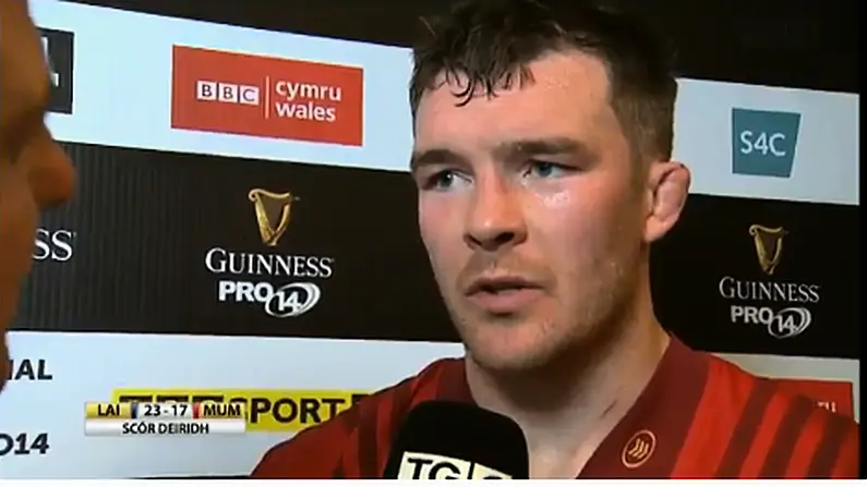 Watch: Peter O'Mahony Takes No Shit In Tense TG4 Interview With Reggie Corrigan