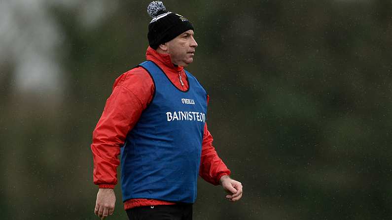 24 February 2017; IT Carlow manager DJ Carey during the Independent.ie HE GAA Fitzgibbon Cup semi-final meeting of IT Carlow and University College Cork at Dangan, in Galway. Photo by Piaras O Midheach/Sportsfile