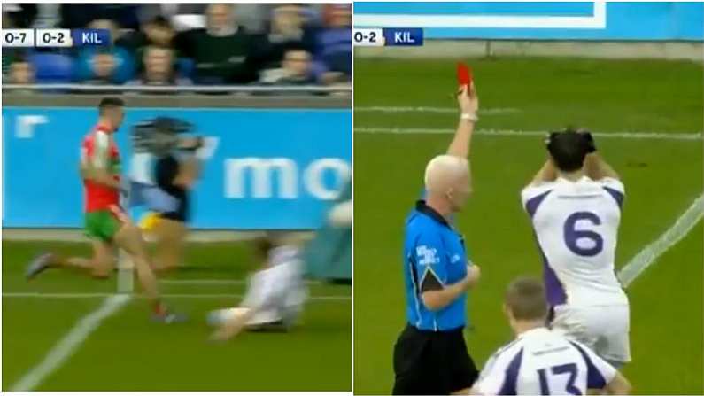 Watch: Ross O'Carroll Sent Off For Wild Sliding Tackle On James McCarthy