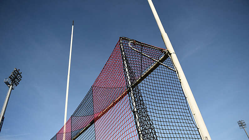 26 March 2017; A general view of the goalposts ahead of the Allianz Football League Division 2 Round 6 match between Down and Galway at Pairc Esler in Newry. Photo by David Fitzgerald/Sportsfile