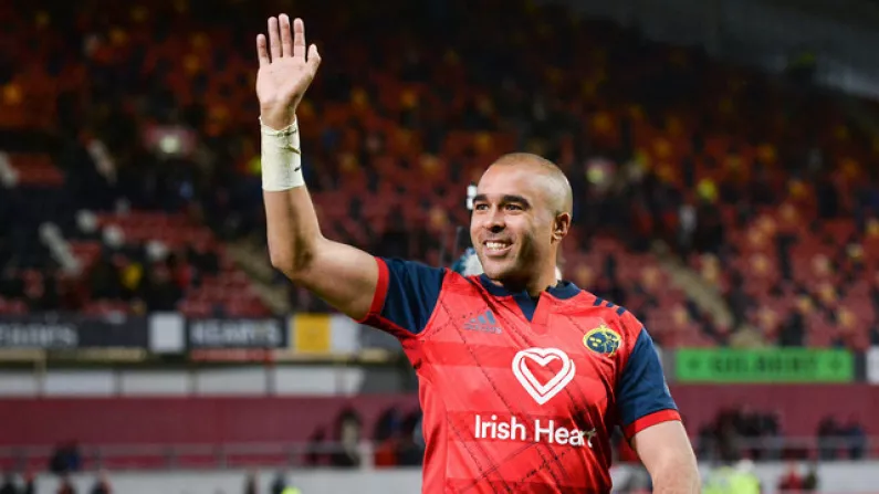 Confirmed: Simon Zebo To Leave Munster At End Of Season