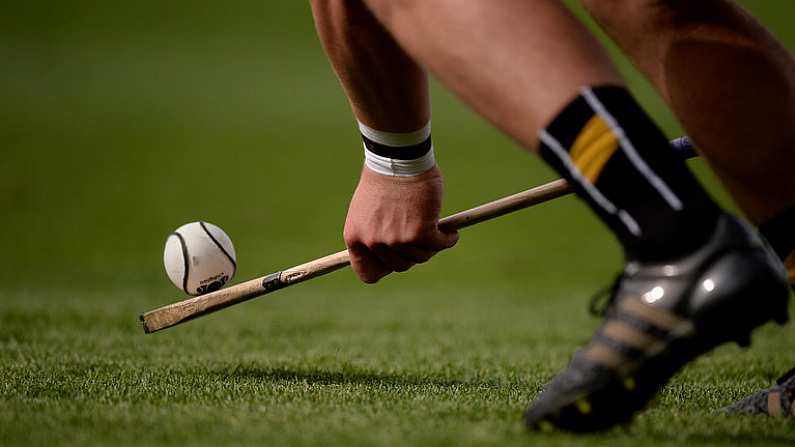 4 September 2016; A detailed view of Eoin Murphy of Kilkenny taking a free during the GAA Hurling All-Ireland Senior Championship Final match between Kilkenny and Tipperary at Croke Park in Dublin. Photo by Piaras O Midheach/Sportsfile