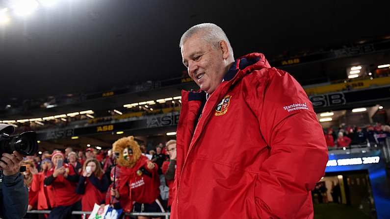 8 July 2017; British & Irish Lions head coach Warren Gatland during the Third Test match between New Zealand All Blacks and the British & Irish Lions at Eden Park in Auckland, New Zealand. Photo by Stephen McCarthy/Sportsfile