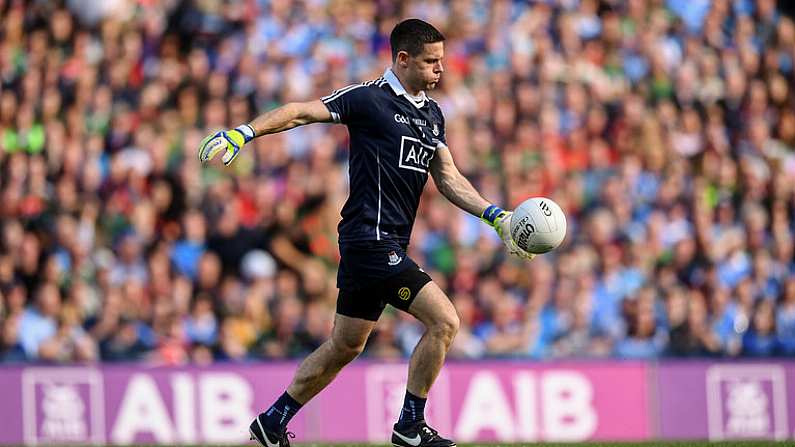 17 September 2017; Stephen Cluxton of Dublin during the GAA Football All-Ireland Senior Championship Final match between Dublin and Mayo at Croke Park in Dublin. Photo by Stephen McCarthy/Sportsfile