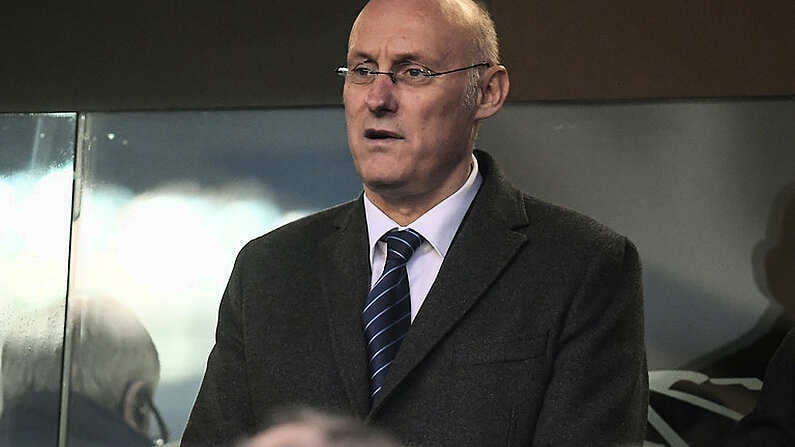 25 February 2017; President of the FFR Bernard Laporte prior to the RBS Six Nations Rugby Championship game between Ireland and France at the Aviva Stadium in Lansdowne Road, Dublin. Photo by Brendan Moran/Sportsfile