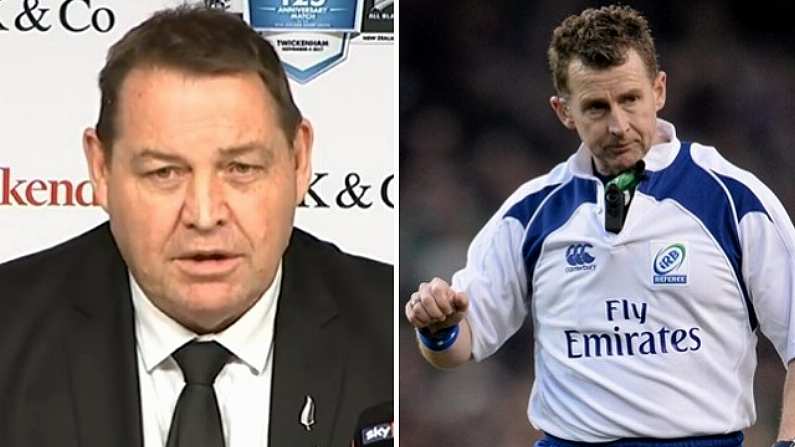 All Blacks Head Coach Had Some Rare Criticism Of Nigel Owens