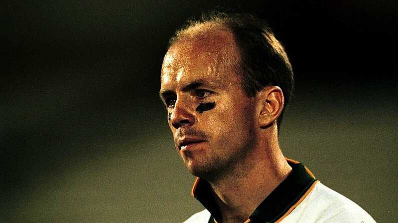 12 October 1999; Peter Canavan during a break at the training session in Football Park, Adelaide in preperation for Friday's second test against Australia. International Rules. Picture credit; Ray McManus/SPORTSFILE