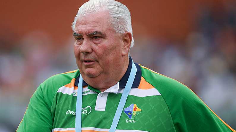 12 November 2017; Ireland manager Joe Kernan before the Virgin Australia International Rules Series 1st test at the Adelaide Oval in Adelaide, Australia. Photo by Ray McManus/Sportsfile