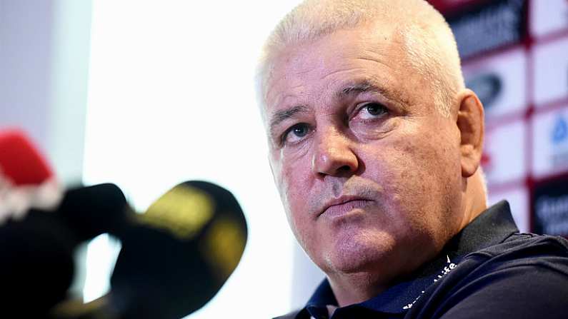 6 July 2017; British & Irish Lions head coach Warren Gatland during a press conference at The Pullman Hotel in Auckland, New Zealand. Photo by Stephen McCarthy/Sportsfile