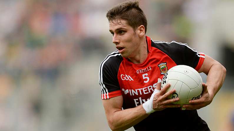 26 August 2017; Lee Keegan of Mayo during the GAA Football All-Ireland Senior Championship Semi-Final Replay match between Kerry and Mayo at Croke Park in Dublin. Photo by Piaras O Midheach/Sportsfile