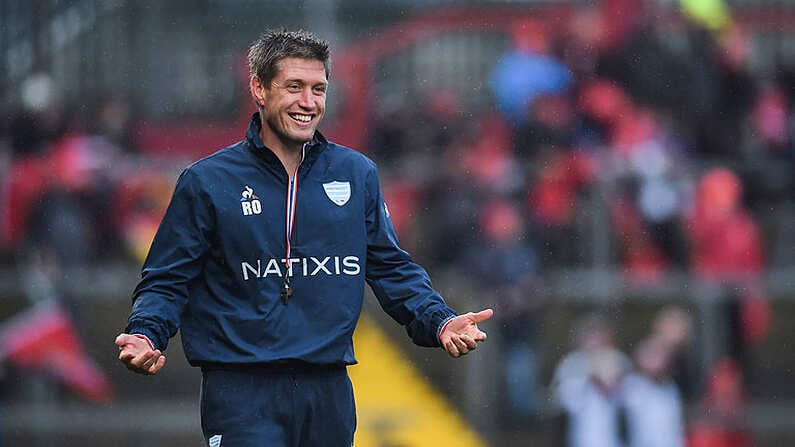 21 October 2017; Racing 92 defence coach Ronan O'Gara prior to the European Rugby Champions Cup Pool 4 Round 2 match between Munster and Racing 92 at Thomond Park in Limerick. Photo by Diarmuid Greene/Sportsfile