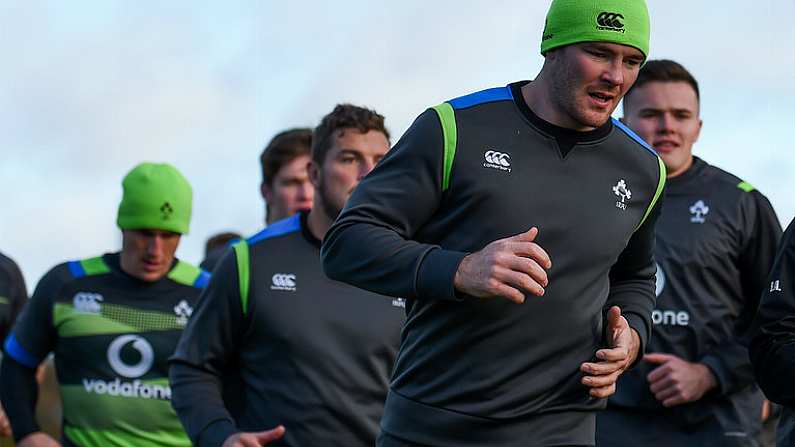 23 November 2017; Peter O'Mahony during Ireland rugby squad training at Carton House in Maynooth, Kildare. Photo by Stephen McCarthy/Sportsfile