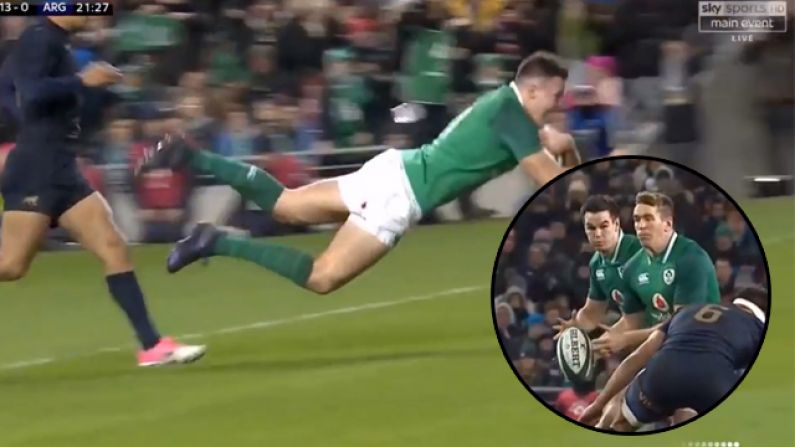 Watch: Jacob Stockdale Finishes Off Magical 'Training-Pitch' Try Vs Argentina