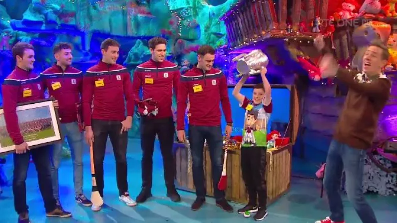 Galway Hurlers Show Up On Late Late Toy Show To Make Young Fan's Christmas