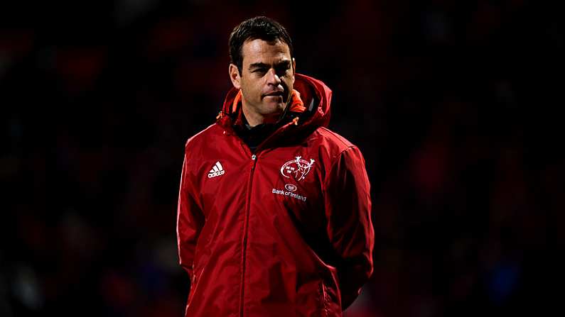 2 December 2017; Munster head coach Johann van Graan during the Guinness PRO14 Round 10 match between Munster and Ospreys at Irish Independent Park in Cork. Photo by Stephen McCarthy/Sportsfile