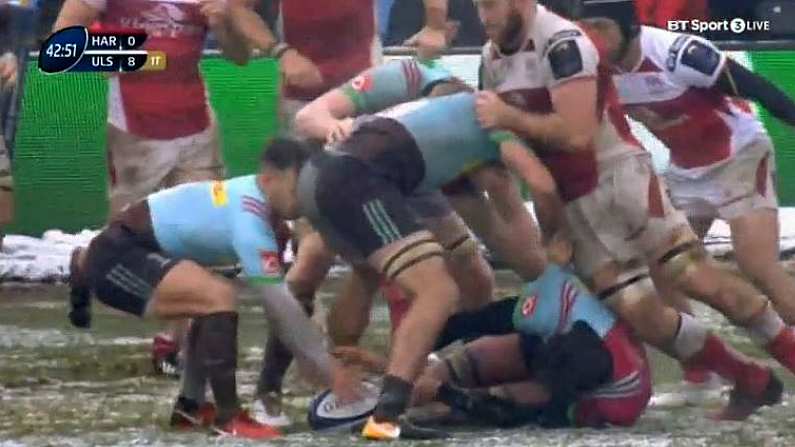 Watch: Danny Care Nearly KO'd By Teammate's Arse