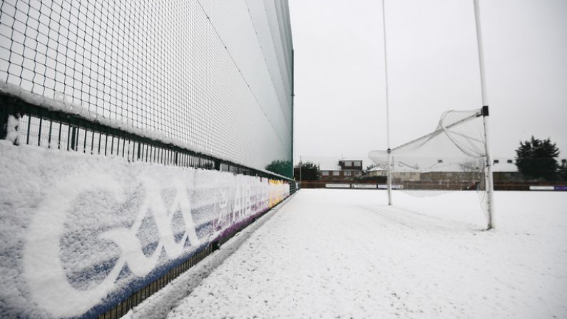 Snow Porn: All-Ireland Quarter-Final Postponed Due To Weather Conditions