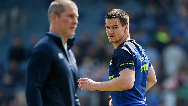 1 May 2017; Jonathan Sexton of Leinster during an open squad training session at the RDS Arena, Ballsbridge, Dublin. Photo by Piaras O Midheach/Sportsfile