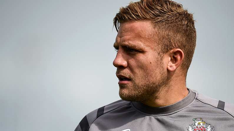 26 August 2017; Ian Madigan of Bristol  prior to the Pre-season Friendly match between Connacht and Bristol at the Sportsground in Galway. Photo by Seb Daly/Sportsfile