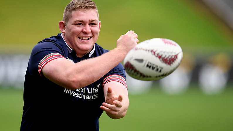 23 June 2017; Tadhg Furlong of the British & Irish Lions during their captain's run at QBE Stadium in Auckland, New Zealand. Photo by Stephen McCarthy/Sportsfile