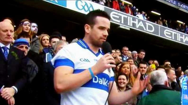 Video: Ger Brennan Gives The GAA Winning Speech Of The Year