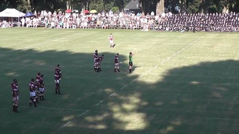 Video: South African High School Rugby Player Kicks Monster 62m Penalty