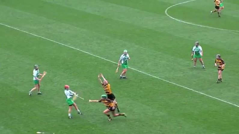 Video: Savage Commitment - Camogie Player Attempts To Block Sliotar With Bare Hands